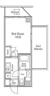 レジディア板橋【5階】の間取り