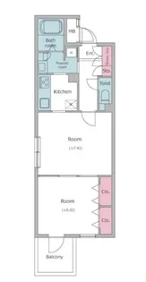 レジディア西新宿Ⅱ【2階】の間取り