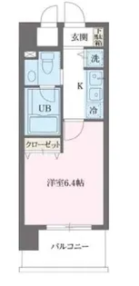 プライムアーバン早稲田【7階】の間取り