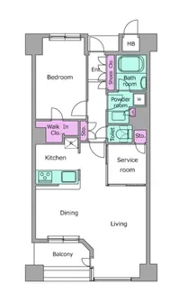 レジディアタワー上池袋(パーク棟)【4階】の間取り