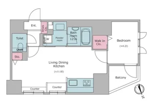 レジディア御茶ノ水プレイス【5階】の間取り
