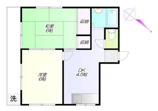 クレインヒル早稲田【6階】の間取り