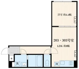 Skuld神楽坂【2階】の間取り
