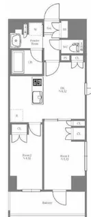 デュオステージ大山【9階】の間取り