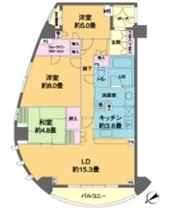カスタリア池袋【14階】の間取り