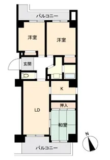 ウィルテラス南大塚【5階】の間取り