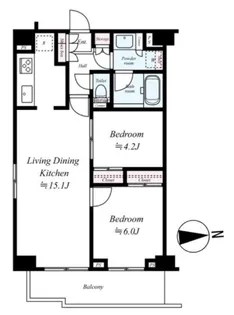 フュージョナル王子RICOTT【2階】の間取り