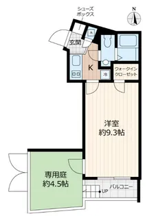 Beverly Homes 下赤塚【1階】の間取り