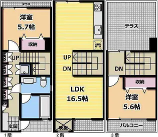 フェリス西新宿の間取り