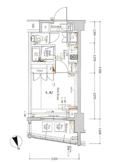 AXASXEBEC板橋East【5階】の間取り