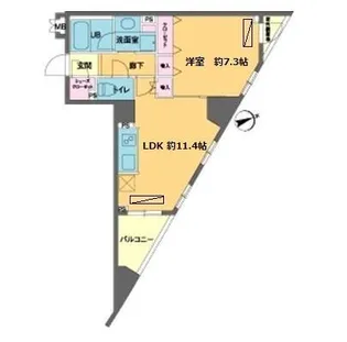 カスタリア池袋【4階】の間取り