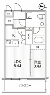 Weave Base -Oji Kamiya 王子神谷【3階】の間取り