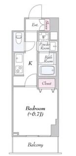 ロイジェント志村坂上【4階】の間取り