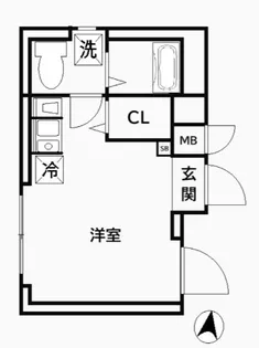 CREAL王子South【3階】の間取り