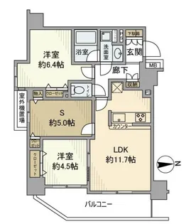 パレステージ板橋【4階】の間取り