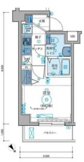 リヴシティ東池袋【3階】の間取り