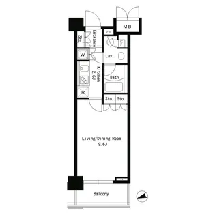 パークアクシス文京ステージ【8階】の間取り