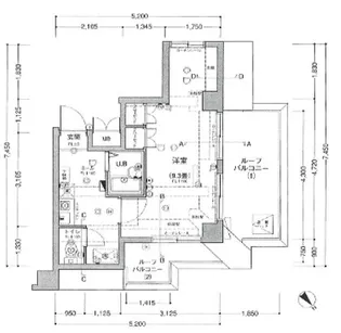 エクセリア早稲田Ⅰ【6階】の間取り