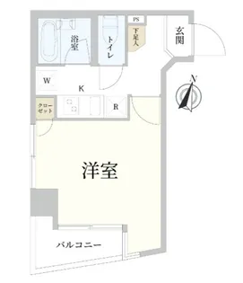 スカイコート新宿曙橋第2【6階】の間取り