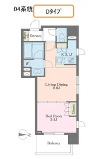 エクセレンシア駒込【6階】の間取り