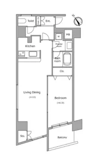 ヴォアラクテ西早稲田【3階】の間取り