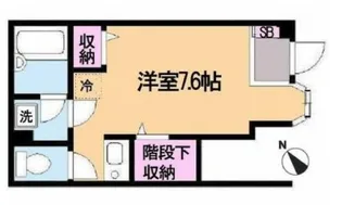 ピースコート池袋【1階】の間取り