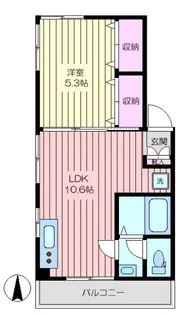 川名ビル【5階】の間取り