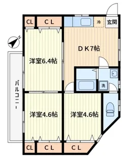 ドエルサンコートⅡ【2階】の間取り