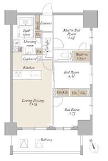 ライトテラス新宿御苑【10階】の間取り