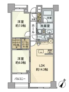 パークホームズ本郷ザレジデンス【2階】の間取り