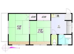 かたばみ苑第1【2階】の間取り