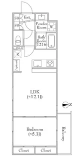 MEJIRORESIDENCE【4階】の間取り