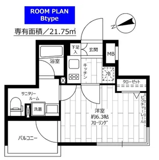 ステージグランデ東池袋駅前【12階】の間取り