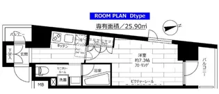 ステージファースト飯田橋アジールコート【13階】の間取り
