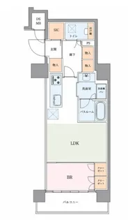 オープンレジデンシア高田馬場【11階】の間取り