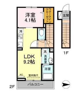アンジュール西落合【2階】の間取り