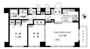 スカイエスタ【8階】の間取り