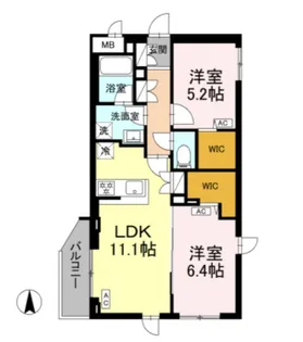 ロイジェント上板橋【3階】の間取り