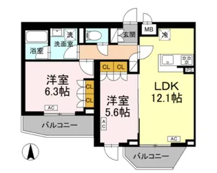 ロイジェント上板橋【4階】の間取り