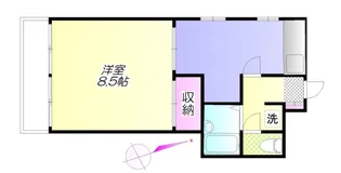 ホシノフラット目白台【1階】の間取り