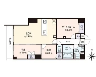 VISTA豊島【1階】の間取り