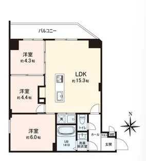 VISTA豊島【7階】の間取り