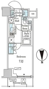 パークアクシス池袋【10階】の間取り