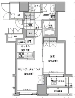ウエストパークタワー池袋【12階】の間取り