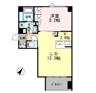 パークフラッツ新宿イーストサイド【2階】の間取り