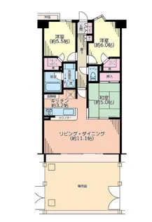 サンクレイドル浮間舟渡【1階】の間取り