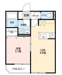 BLANC CUBE 赤羽【3階】の間取り