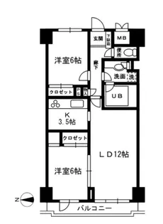 レジディア目白【6階】の間取り
