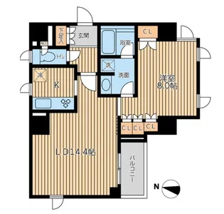 CITY SPIRE 半蔵門【2階】の間取り