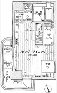 リヴェール池袋【5階】の間取り